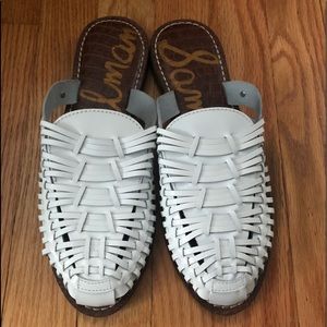 New Sam Edelman White Slides 8.5 Womans
